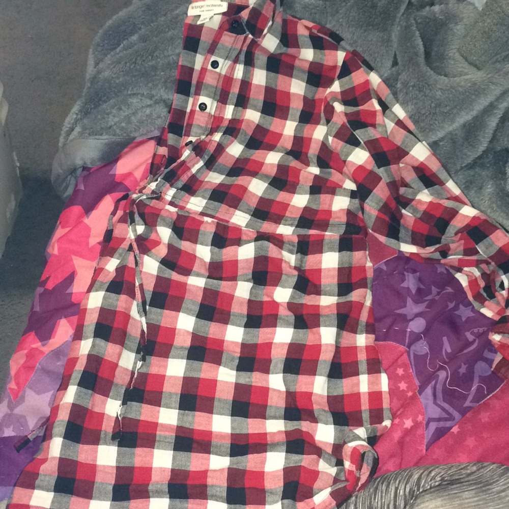 Maternity button up